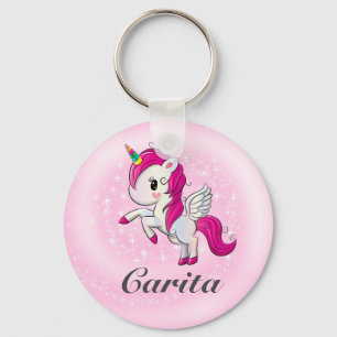 Chaveiro de Botão Unicorn Personalizado