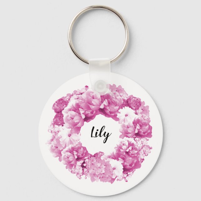 Chaveiro de Bridesmaid Personalizada por Correio R (Frente)