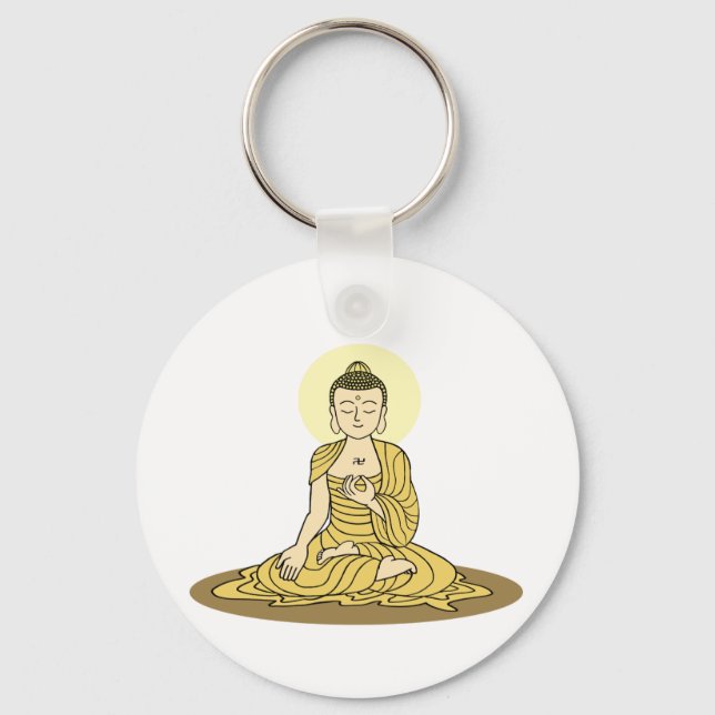 Chaveiro de Buda ouro Serenity (Frente)