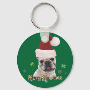 Chaveiro de Buldogue francês Natal