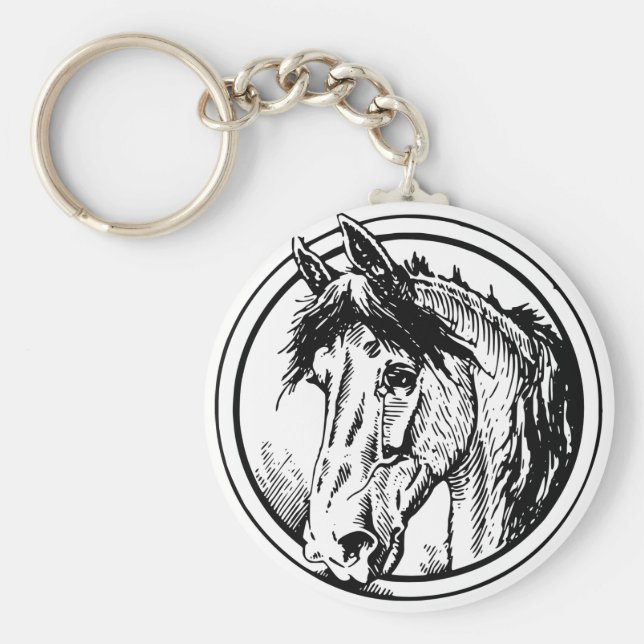 Chaveiro de cabeça de cavalo (Frente)