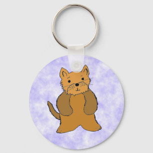 Chaveiro de Cachorrinho de Desenho Animado Fofo