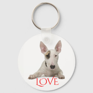 Chaveiro de Cachorro Bull Terrier Filhote Amor Ver