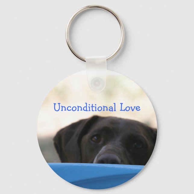 Chaveiro de Cachorro de Amor Incondicional (Frente)