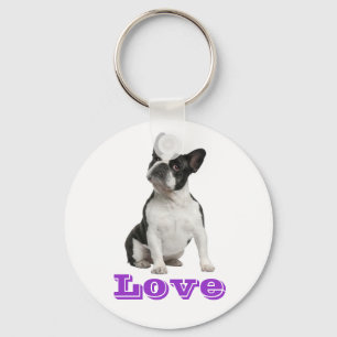 Chaveiro de Cachorro Filhote Bulldog Francês Amor