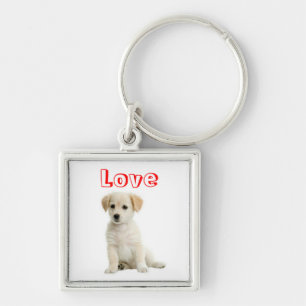 Chaveiro de Cachorro Filhote Retriever Dourado de
