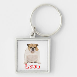 Chaveiro de Cachorro Inglês Bulldog Filhote