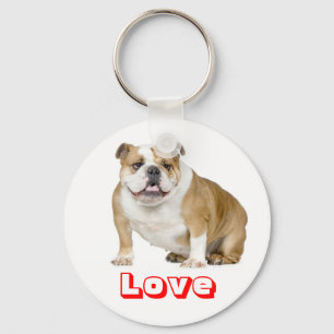 Chaveiro de Cachorro Inglês Bulldog Filhote