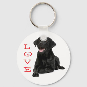 Chaveiro de Cachorro Labrador Retriever Preto Amor