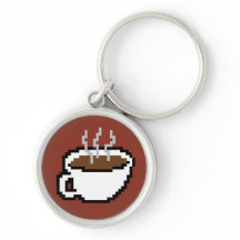 chaveiro de café de 8 bits