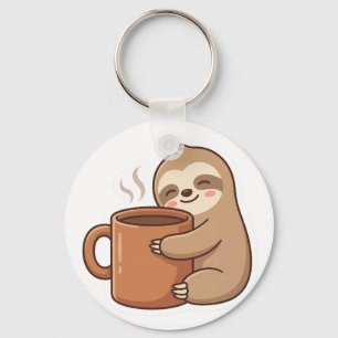Chaveiro de Café de Preguiça Adorável Acessório