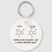 Chaveiro de café e chocolate