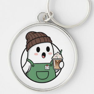 Chaveiro de Café Fantasma Fofo
