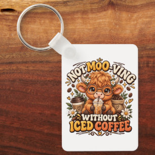 Chaveiro de Café Gelado de Vaca das Terras Altas F