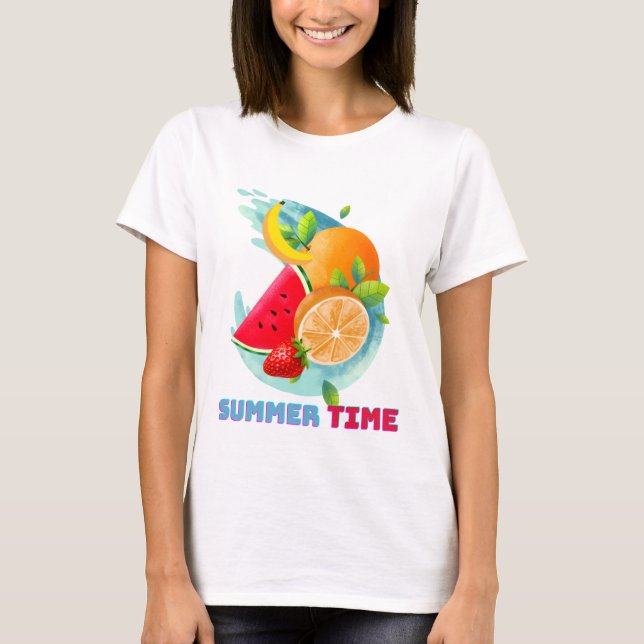 Chaveiro de Camisa de Fruta fresca de Verão (Frente)