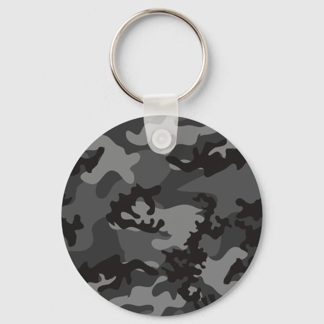 Chaveiro de Camo Preto Personalizado (Frente)