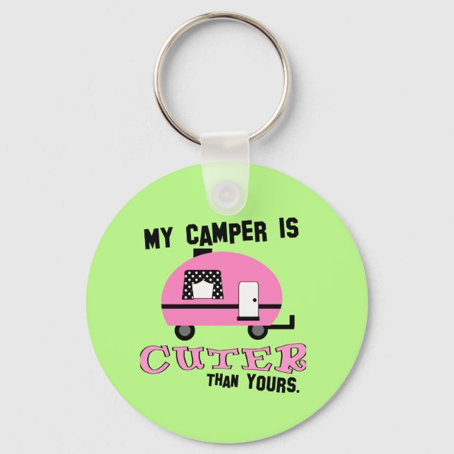 Chaveiro de Camper Retro Engraçado (Frente)