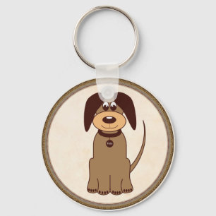 Chaveiro de Cão Marrom
