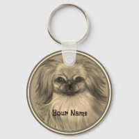 Chaveiro de cão Rondo Pekingese