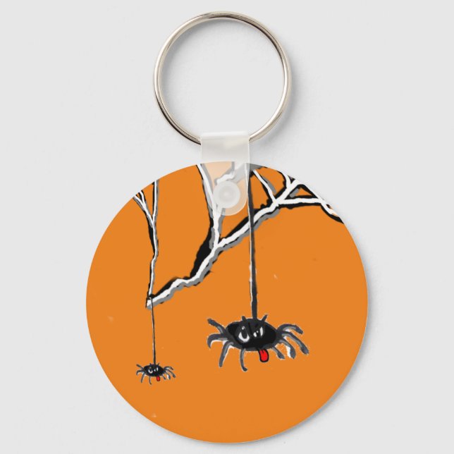 Chaveiro de Cartografia das Aranhas Halloween (Frente)