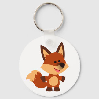 Chaveiro de Cartoon Bonito Inocente Fox