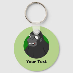 Chaveiro de Cartoon Gorilla Personalizado