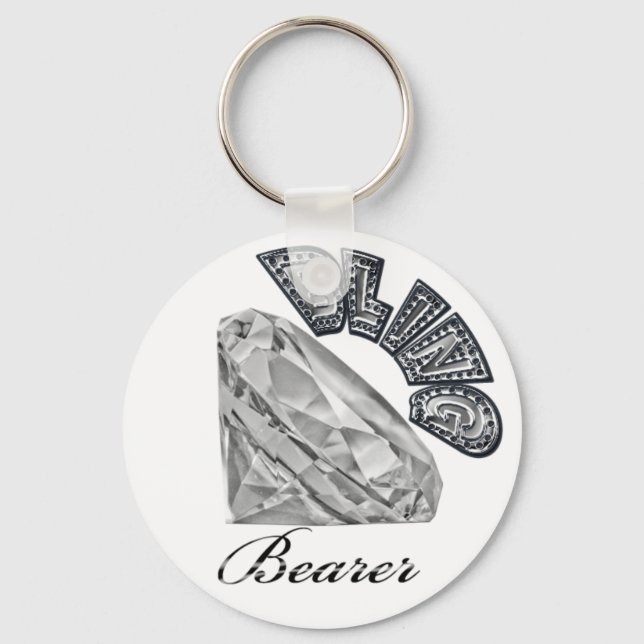 CHAVEIRO de Casamento BLING Bearer (Frente)