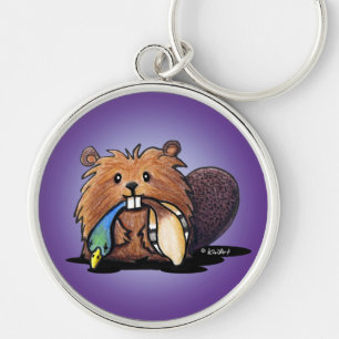 Chaveiro de castor de corte KiniArt