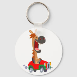 Chaveiro de Cavalo de Desenho Animado Motorizado F