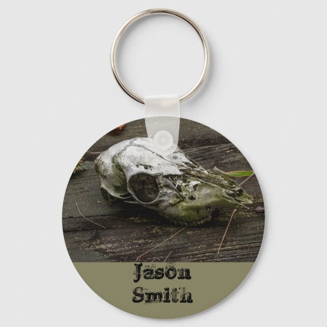 Chaveiro de Caveira de Cerveja Whitetail (Frente)