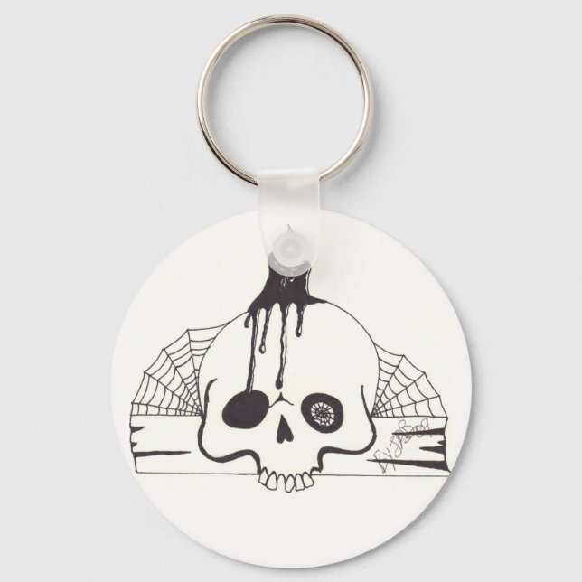 Chaveiro de Caveira de Vela (Frente)