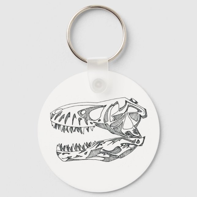 Chaveiro de Caveira T-Rex (Frente)