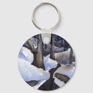 Chaveiro de cenário de inverno
