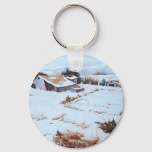 Chaveiro de cenário de inverno