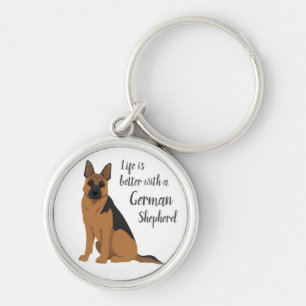 chaveiro de chave do german shepherd. Qualquer cas