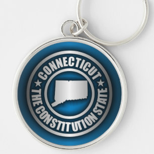 Chaveiro De "chaveiro de aço Connecticut" (azul)