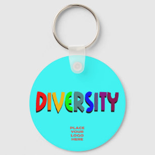 Chaveiro de ciano personalizado de diversidade
