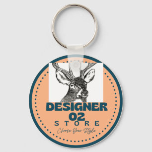 Chaveiro de círculo metálico