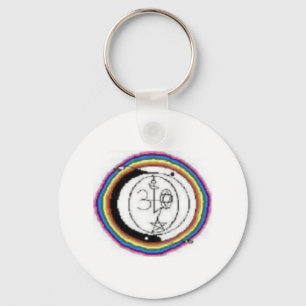 Chaveiro de Círculo Metálico, 2"