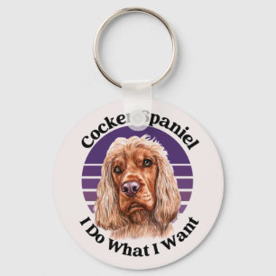 Chaveiro de citação engraçada do Cocker Spaniel