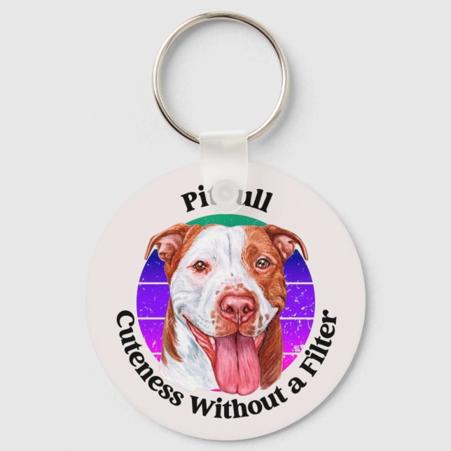 Chaveiro de citação engraçada Pitbull (Frente)