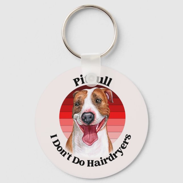 Chaveiro de citação engraçada Pitbull (Frente)