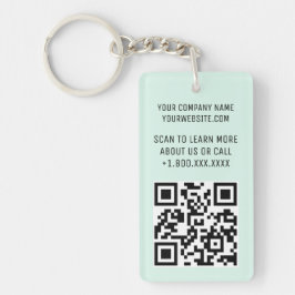 Chaveiro de Código QR Acrílico da Casa da Moeda co