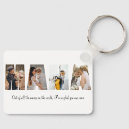 Chaveiro de Colagem de Fotos da Mama para Dia de a