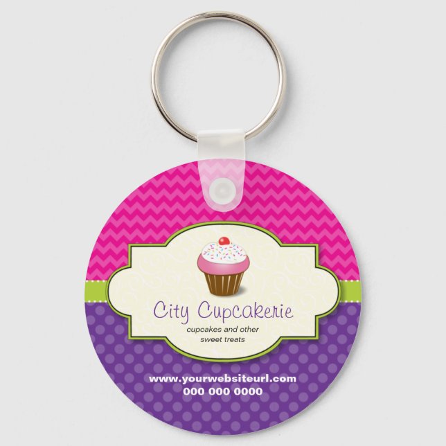 Chaveiro de Compro de cupcake (Frente)