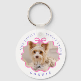 Chaveiro de cor-de-rosa com memória de poeta de fi