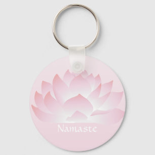 Chaveiro de cor rosa do Namaste Lotus