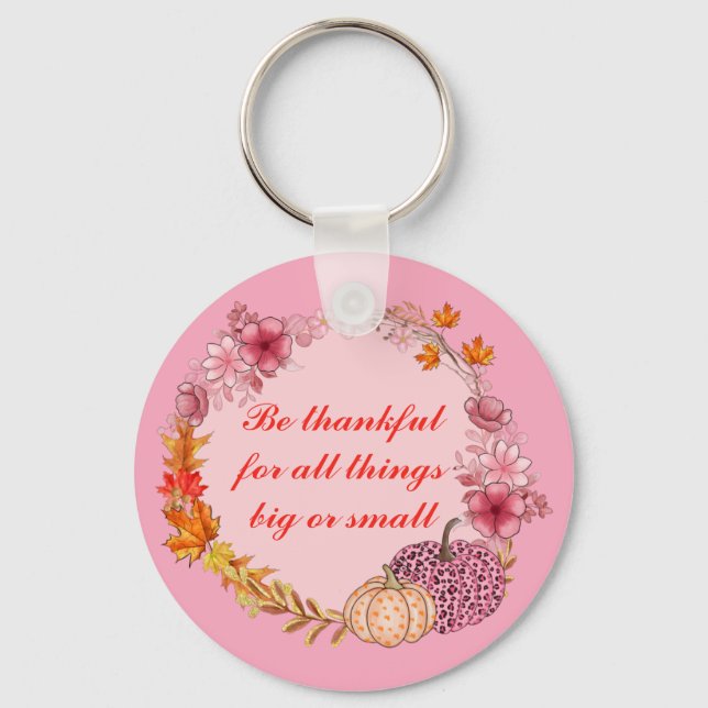 Chaveiro de Cotação de Fall Wreath (Frente)