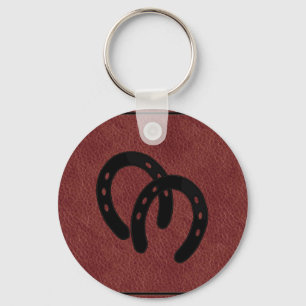 CHAVEIRO DE COURO vermelho dos calçados do cavalo