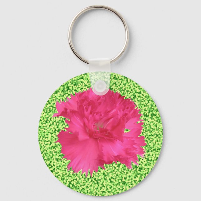 Chaveiro de Cravagem Rosa (Frente)